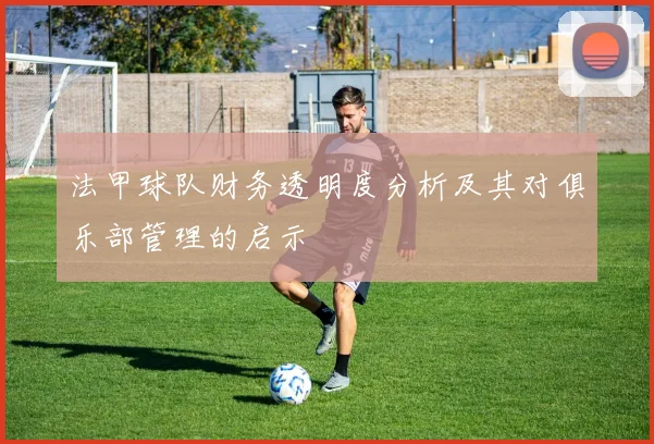 法甲球队财务透明度分析及其对俱乐部管理的启示